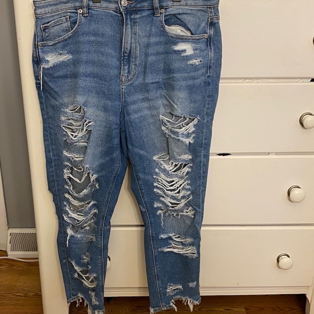 AE Stretch Mom Jeans
